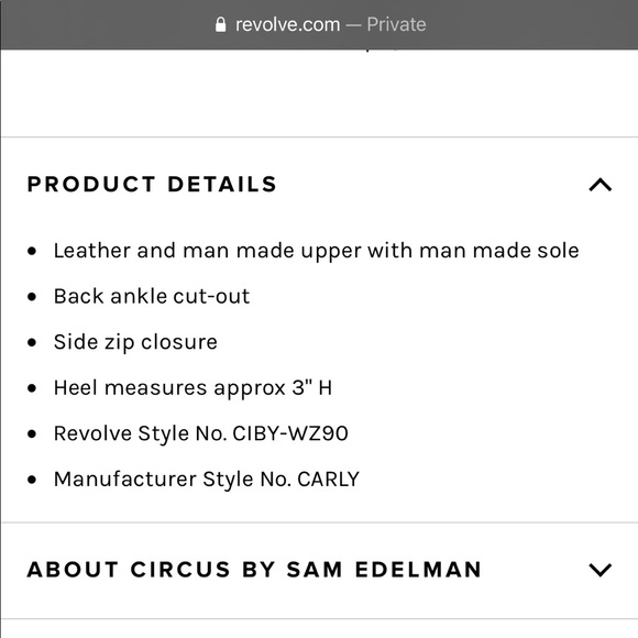 NEW Circus Sam Edelman Carly Black Booties - 7.5 - Picture 9 of 9